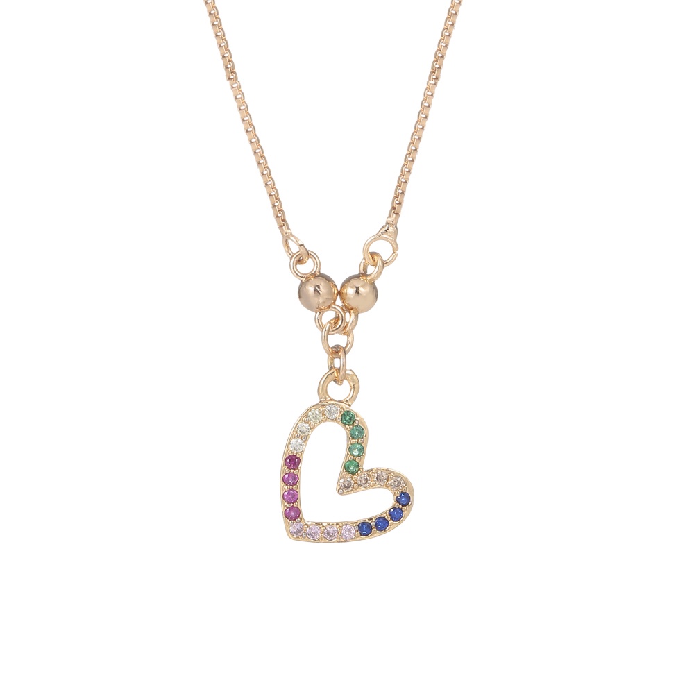 D.G.C Kalung Aksesoris Gelang Korea Baja Titanium Wanita Karat  Cinta  Berwarna Berlian D088