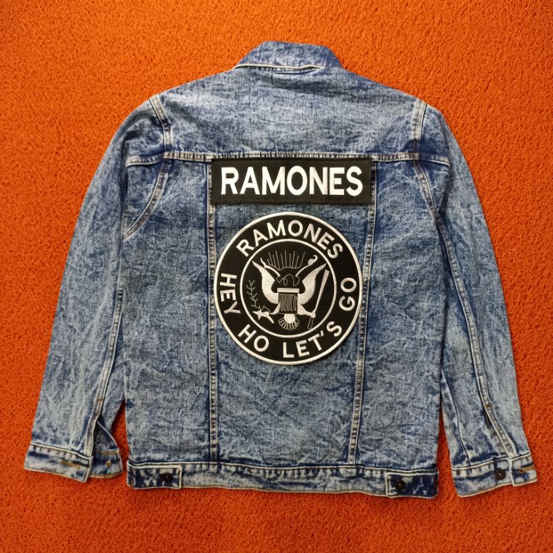 BACKPATCH BORDIR RAMONES SATU SET BEST QUALITY TERLARIS