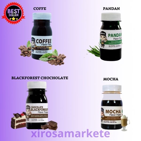 

perisa makanan minuman PERISA MOHLER - MOHLER Pasta perisa pewarna MAKANAN MINUMAN - COFFE , PANDAN, BLACKFOREST CHOCHOLATE ,MOCHA