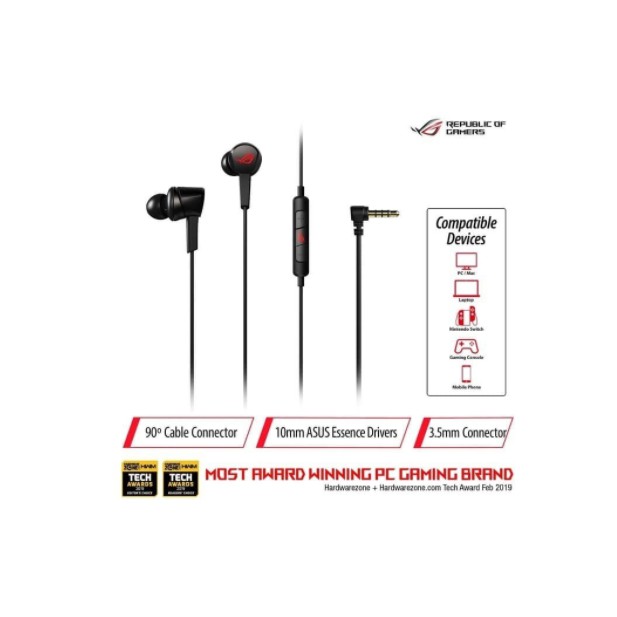 ASUS ROG Cetra Core In-Ear Gaming Headphones Earphone Headset - Garansi Resmi