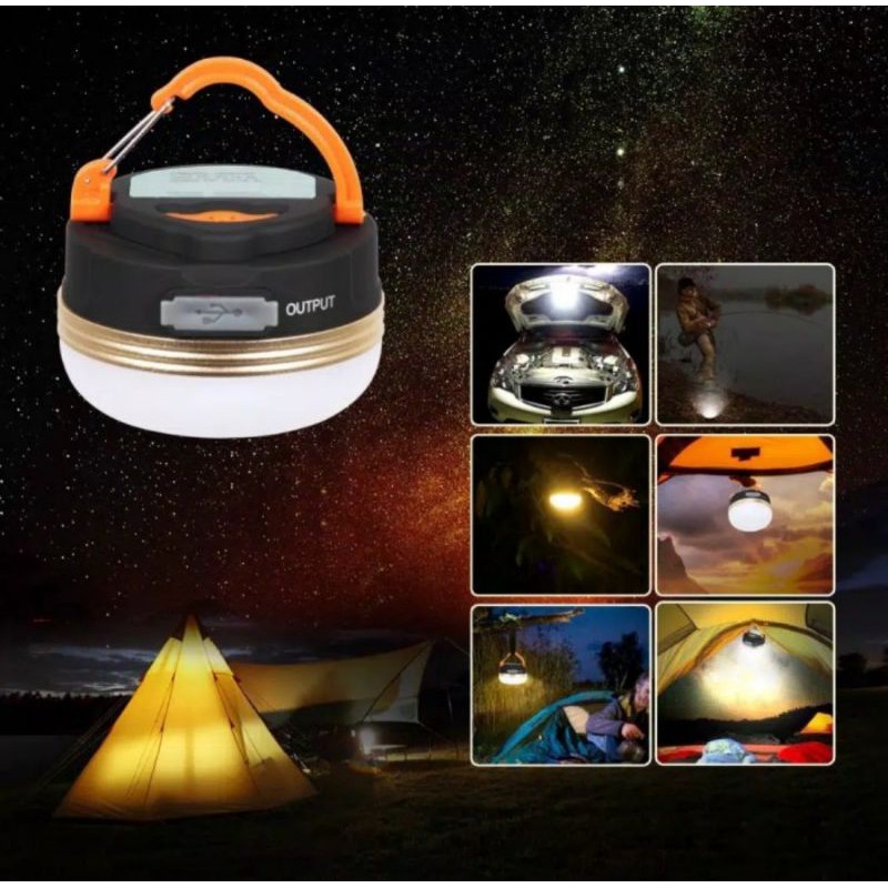 Lampu Tenda Charge Camping Lantern LED USB