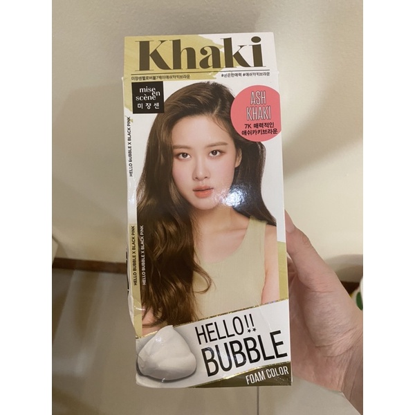 mise en scene hello bubble x blackpink warna ash khaki brown