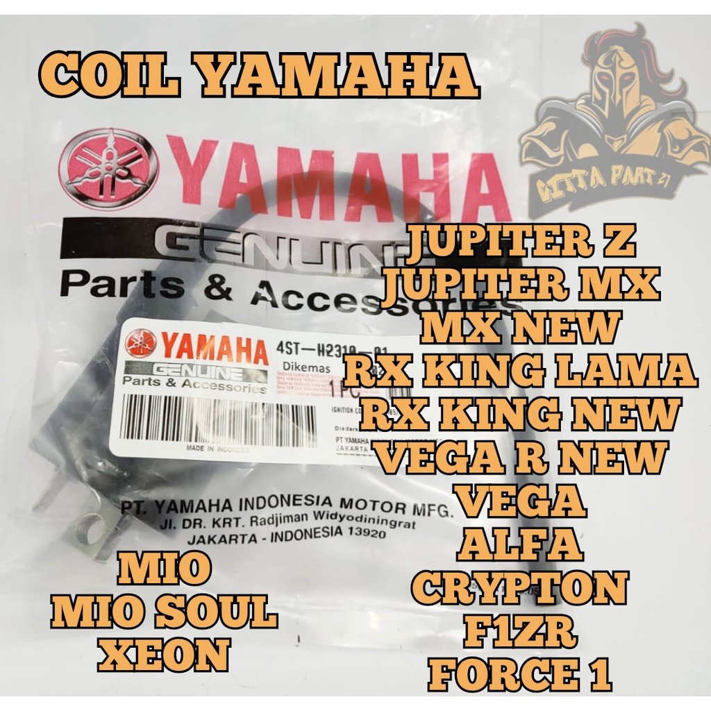 COIL KOIL YAMAHA KUALITAS ASLI ORIGINAL YAMAHA YGP PRESISI ARUS PENGAPIAN STABIL TEMBAGA KABEL BESAR JUPITER Z JUPITER MX JUPITER MX NEW RX KING LAMA RX KING NEW VEGA R NEW VEGA ALFA CRYPTON F1ZR FORCE 1 MIO MIO SOUL XEON KOIL