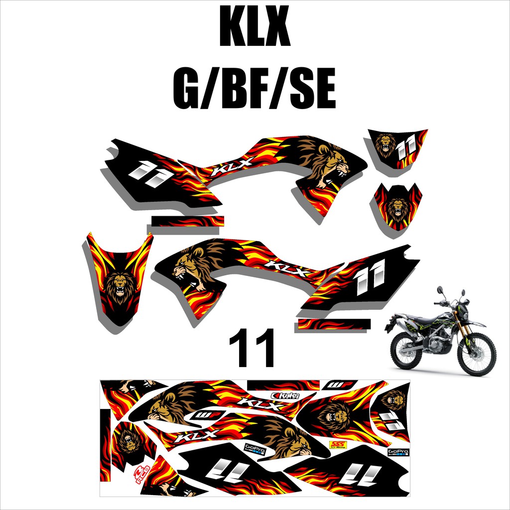 STRIPING SETICKER MOTOR KLX BF/G/SE 011