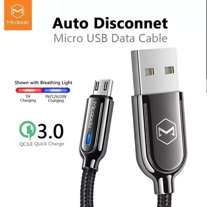 Mcdodo Kabel Data Micro USB Auto Disconnect