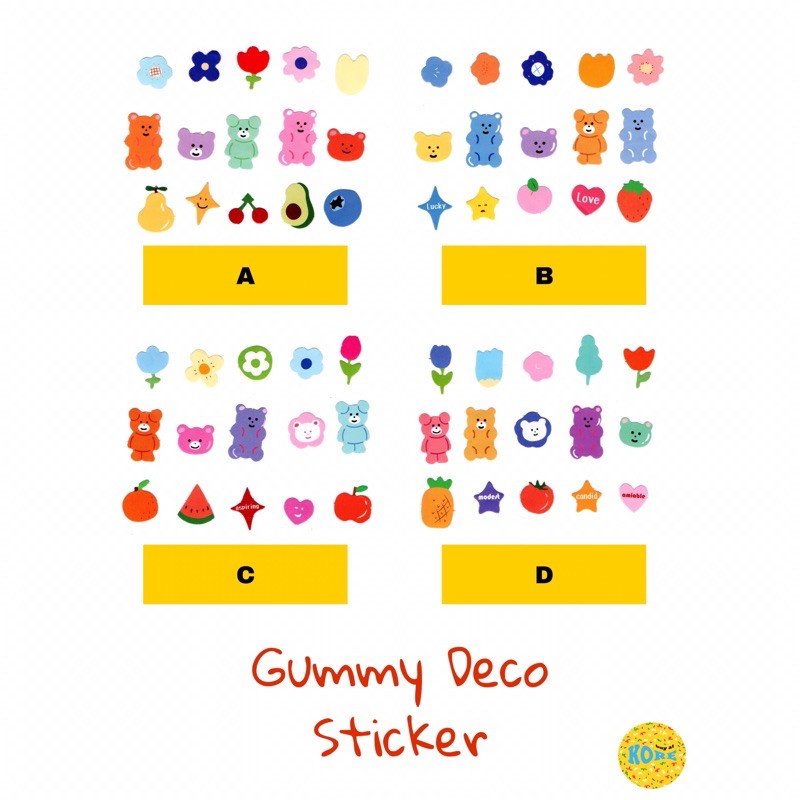 

GUMMY DECO STICKER