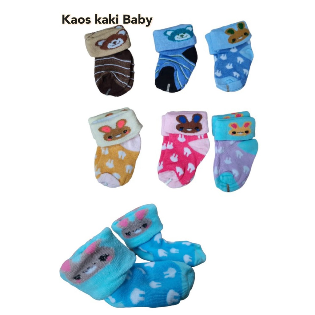 kaos kaki baby Unisex/ kaos kaki anak Lucu usia 0- 3 Tahun/ kaos kaki bayi karter/ kaos kaki baby pria dan wanita