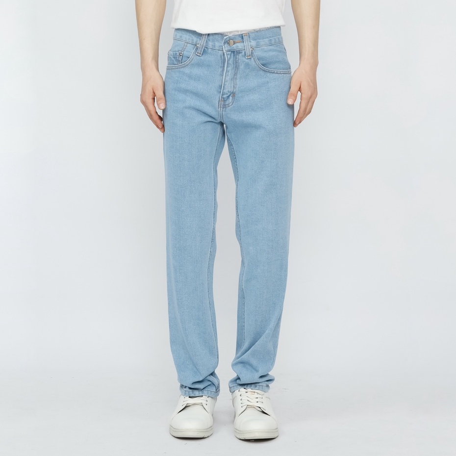 Fathco - Celana Jeans Reguler Basic Bluebleach