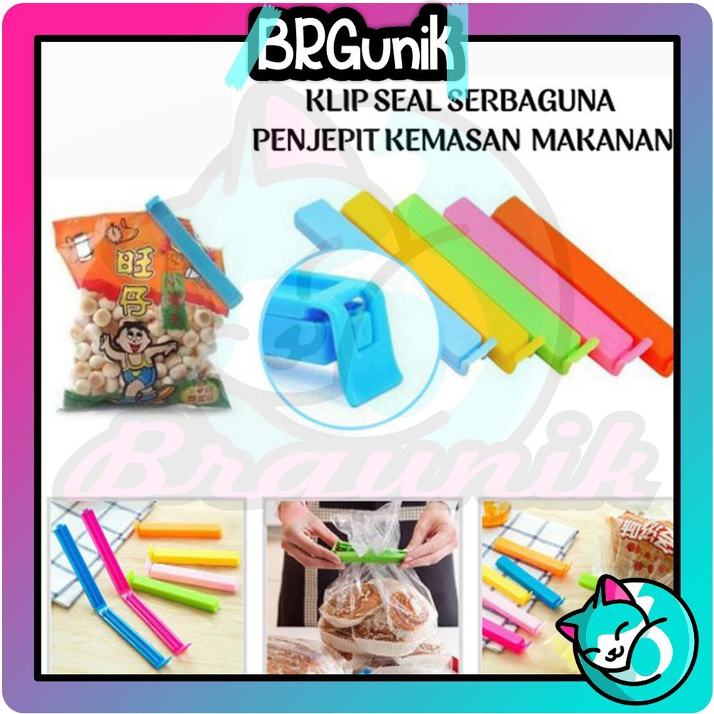 BRGUNIK Penjepit Kemasan Snack / Penjepit Plastik Makanan Cemilan Jepitan Snack Penyegel Plastik Clip Food R631