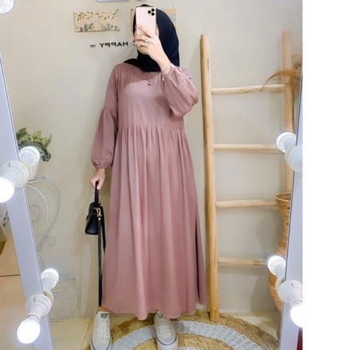 NEW  9.9 KAYLA gamis remaja terbaru 2022 Gamis midi dress muslimah premium busui friendly Long dress