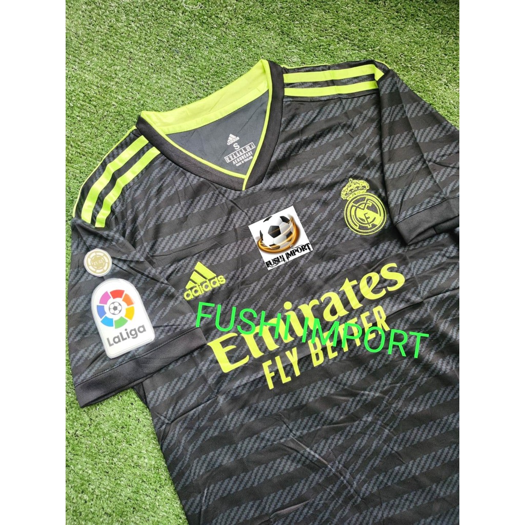 Jersey Baju Bola Madrid 3rd Third Full Patch 2022 2023 Grade Ori