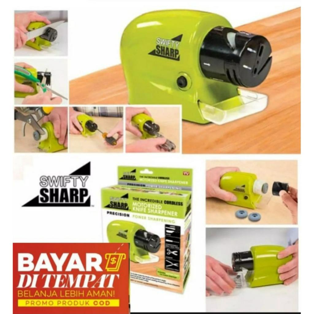 Alat Pengasah Pisau Otomatis Swifty Sharp - Alat Asah Pisau,