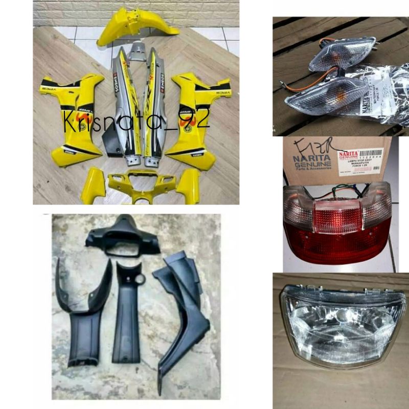 Bodi set fiz r kuning silver model Movistar fiz r Movistar kuning silver