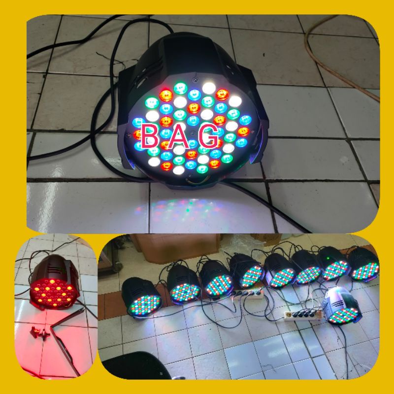 Lampu Par lima empat mata led RGBW
