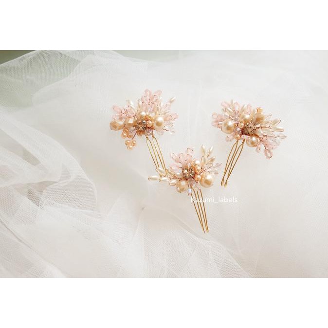 

Pastel Hairpiece Handmade by Kazumi Labels 3 pc / set
