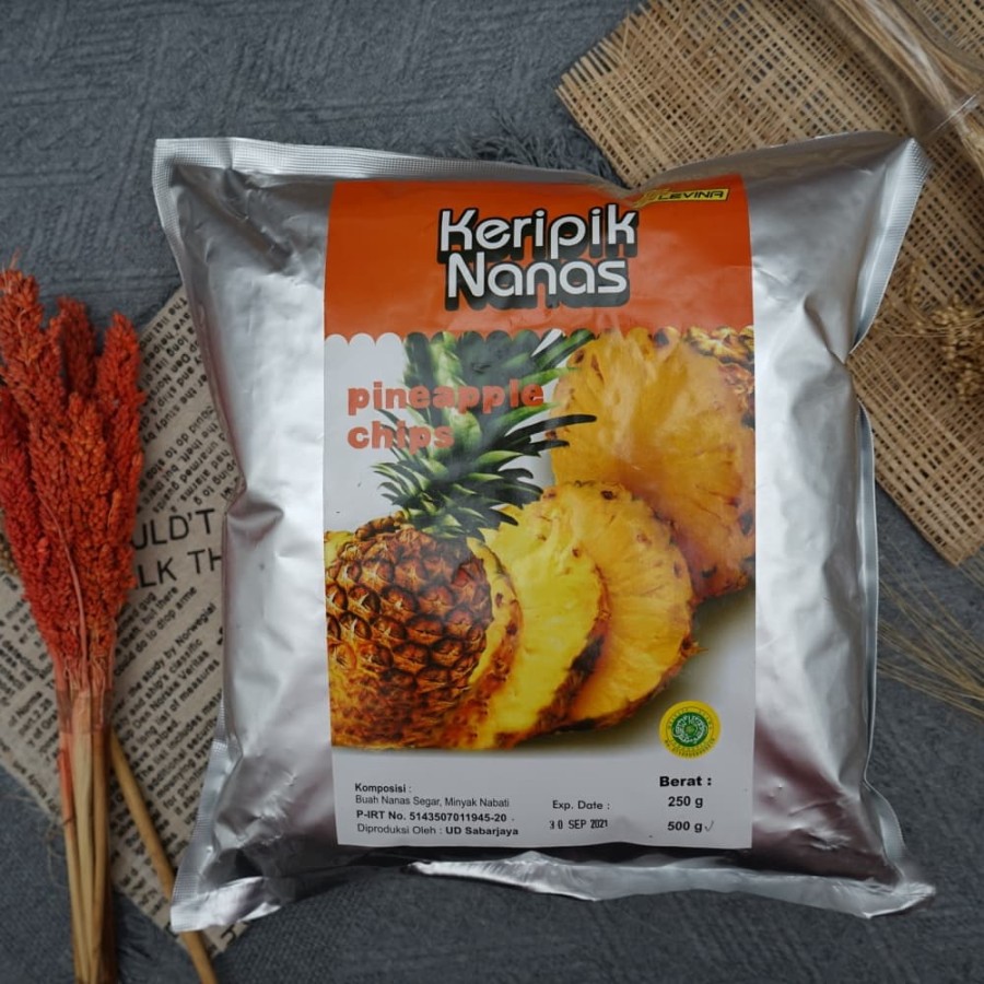 

Kripik Nanas Levina 500 gr Keripik buah Malang