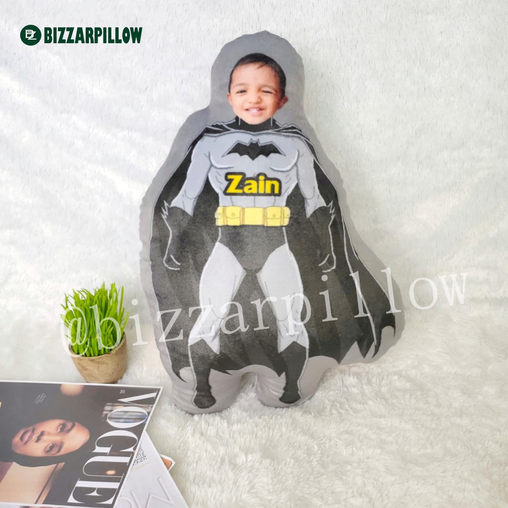 Bizzarpillow Bantal Kado Karakter Super Hero Size L  BZ109