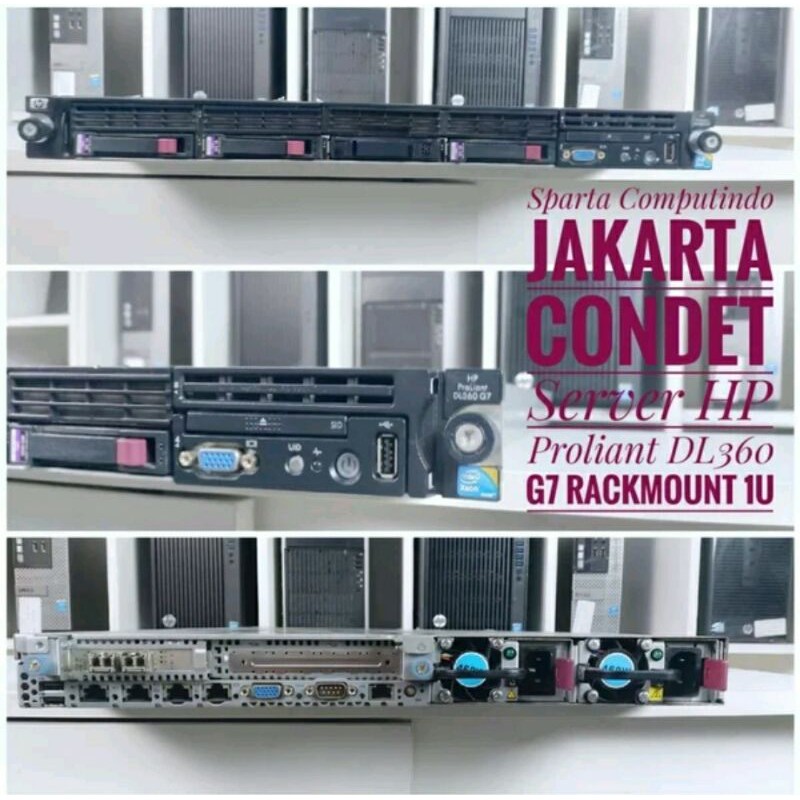 Server Hp Proliant DL360 G7 Rack 1U Xeon E5640 Ram 16Gb Murah Berkualitas