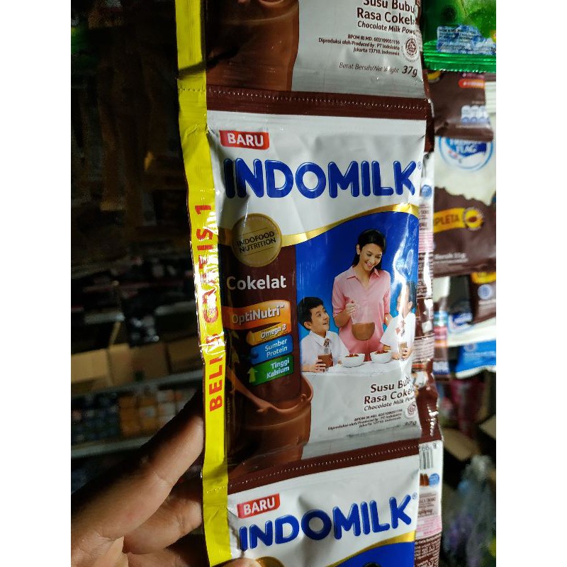 Indomilk Susu Bubuk Cokelat 37gr x 10 sachet