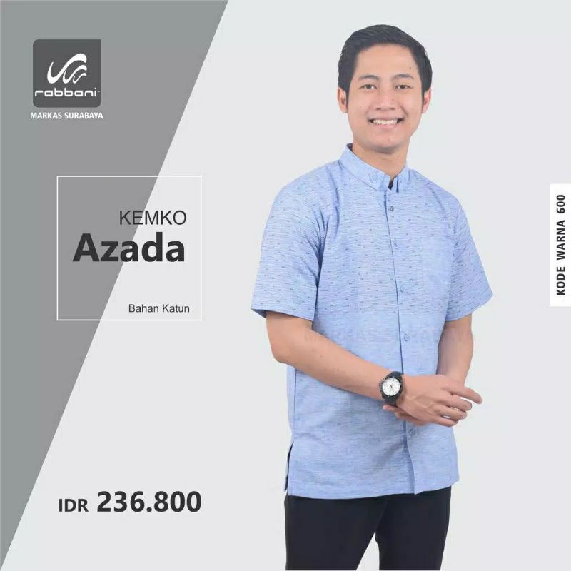 KOKO RABBANI KEMKO AZADA BIRU GREY OLIVE KREM | RABBANI KOKO LENGAN PENDEK KEMKO AZADA
