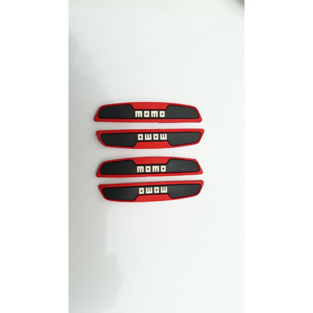 Door Guard Pelindung Pintu Mobil Isoka Momo Hitam List Merah