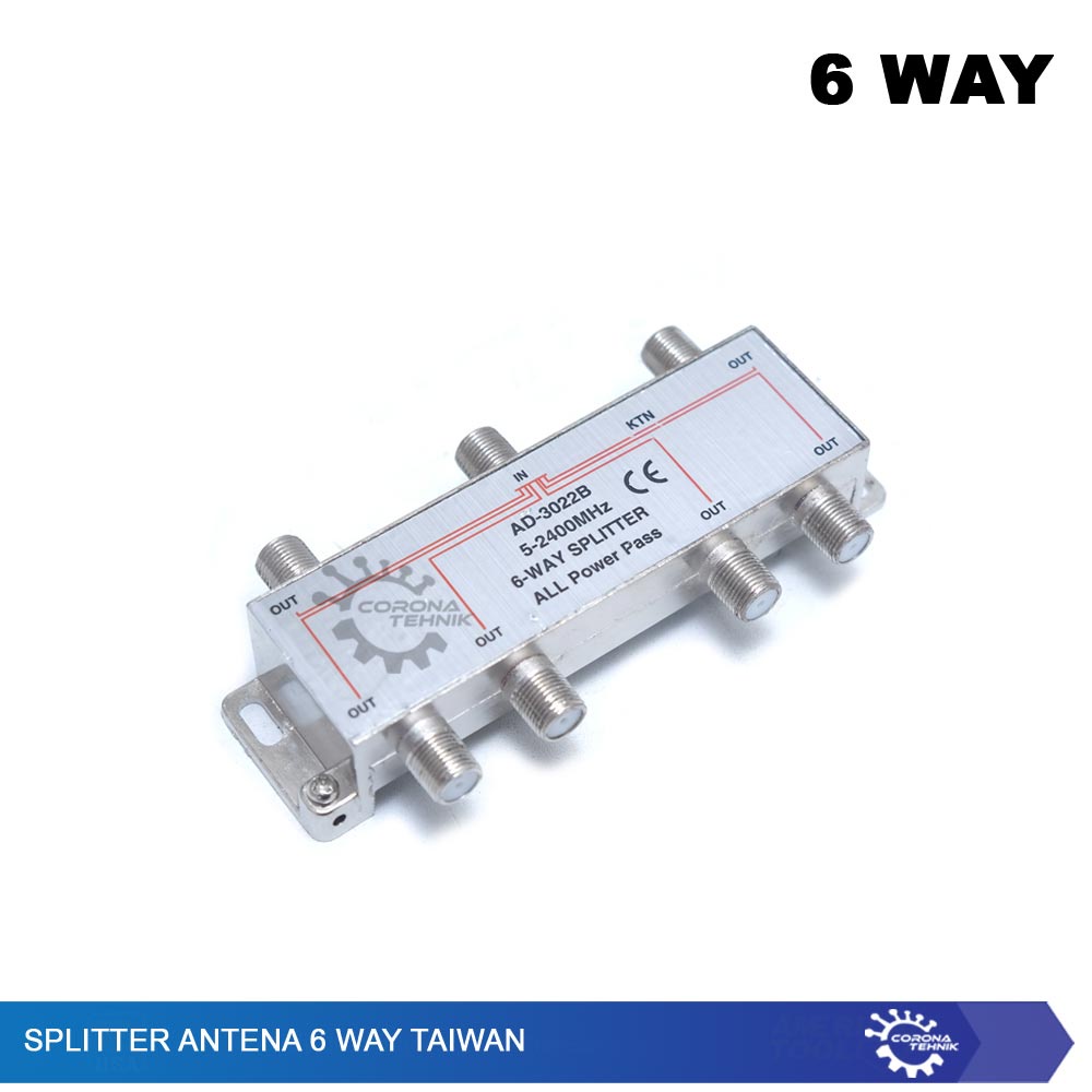 Taiwan - Splitter Antena 6 Way