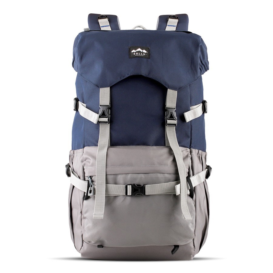 Tas semi carrier Backpack Outdoor Waterproof, laptop up to 16 Inch, Peak Navy Grey Series