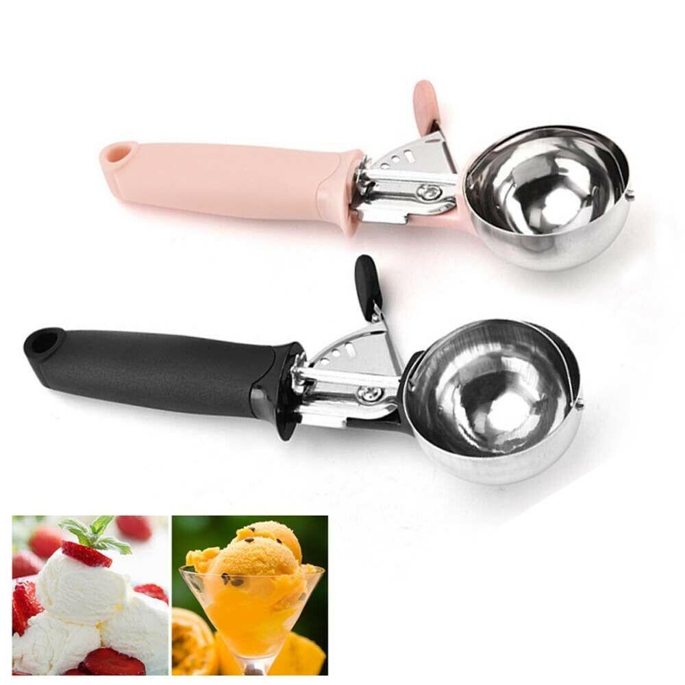 Wonder Ice Cream Scoop Stainless Steel Ice Ball Maker Metal Cookie Scooper Sendok Bola