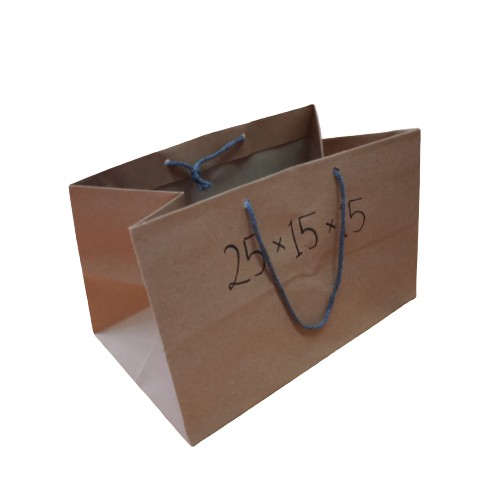 

Paper Bag Polos Coklat Murah / Tas Kertas Warna Coklat Murah Ukuran 25x15x15