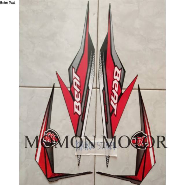 Sticker Striping honda beat 2019 hitam