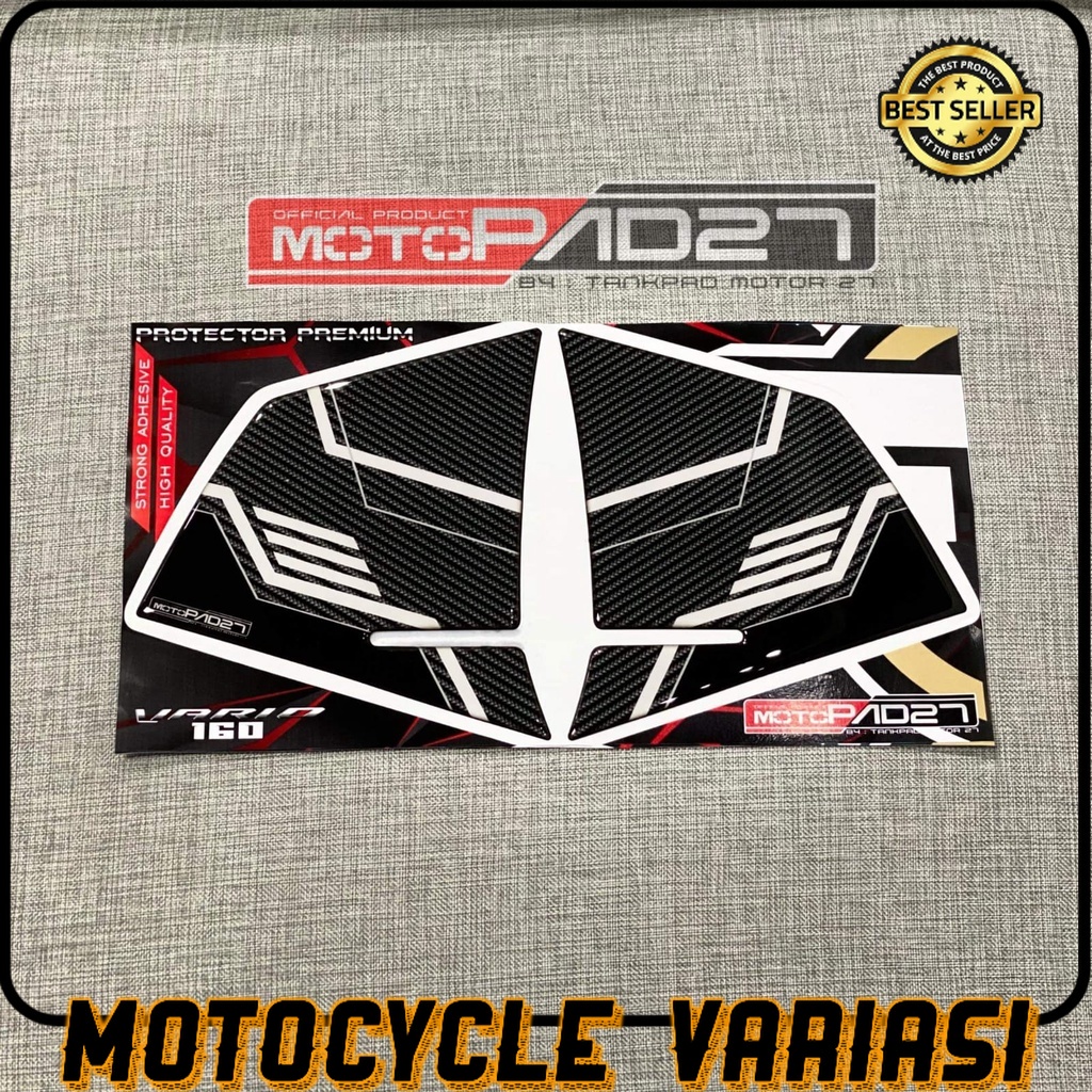 MOTOPAD27 Sticker stiker antigores BODY SAMPING DEPAN NEW HONDA VARIO 160 Resin Timbul Premium Presisi