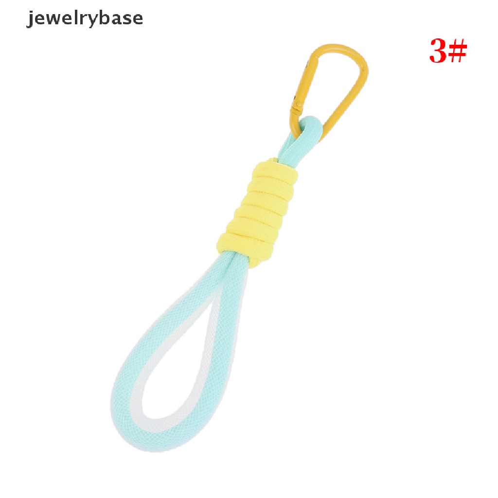 (jewelrybase) Tali Lanyard Mesh Kepang Fluorescent Untuk Gantungan Kunci / Handphone / Tas