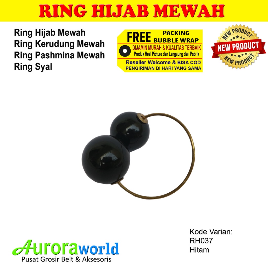 AURORAWORLD Ring kerudung ring hijab ring syal ring jilbab Terbaru bisa COD