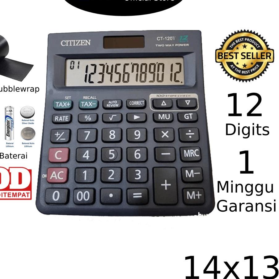 

Pasca [12.12] Kalkulator Citizen 120T 12 Digit - Kalkulator Check / Kakulator Besar / Calculator Uku