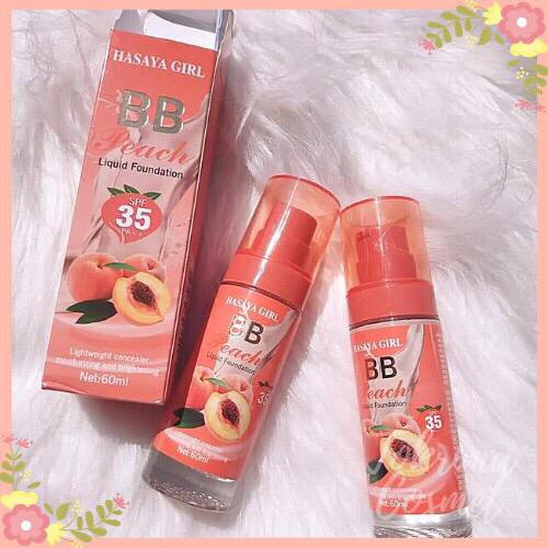 (CYBER) COD TERBARU Hasaya Girl BB Peach Liquid Foundation