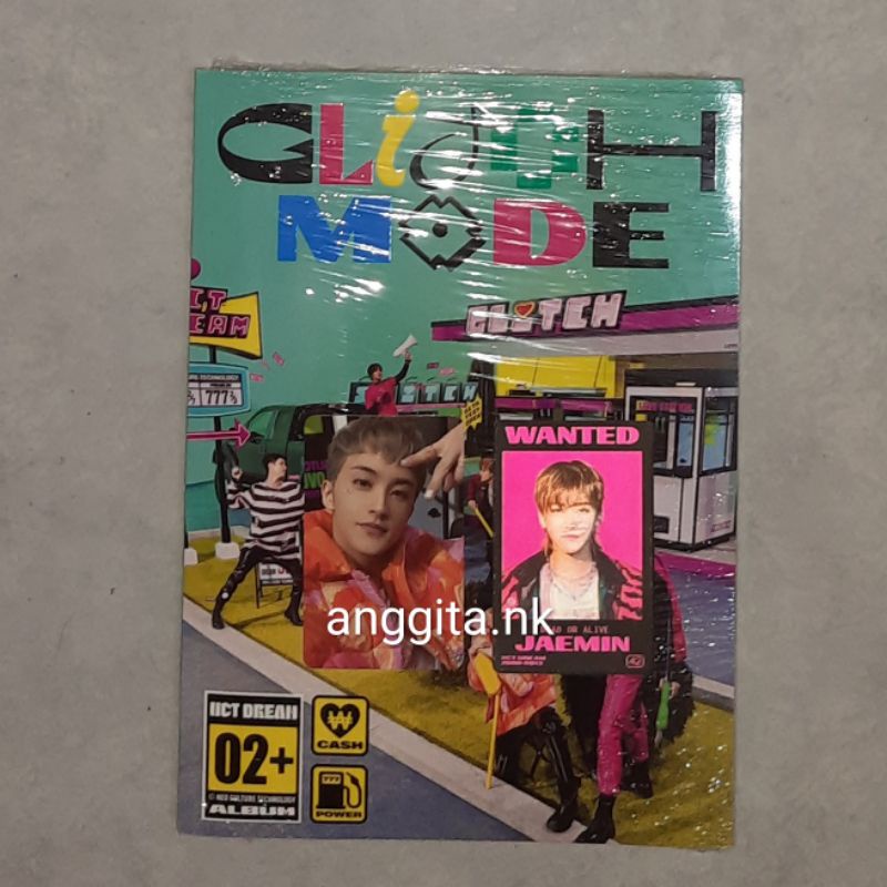 UNSEALED ALBUM GLITCH MODE GLIMO PHOTOBOOK PB JENO JAEMIN SET PHOTOCARD PC LENTICULAR LENTI MARK GLI