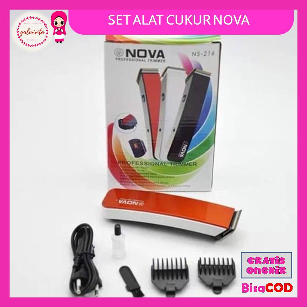 Alat Cukur Nova / Alat Cukur Rambut Kumis Jenggot / Alat Cukur Shaver Rambut Nova NS-216