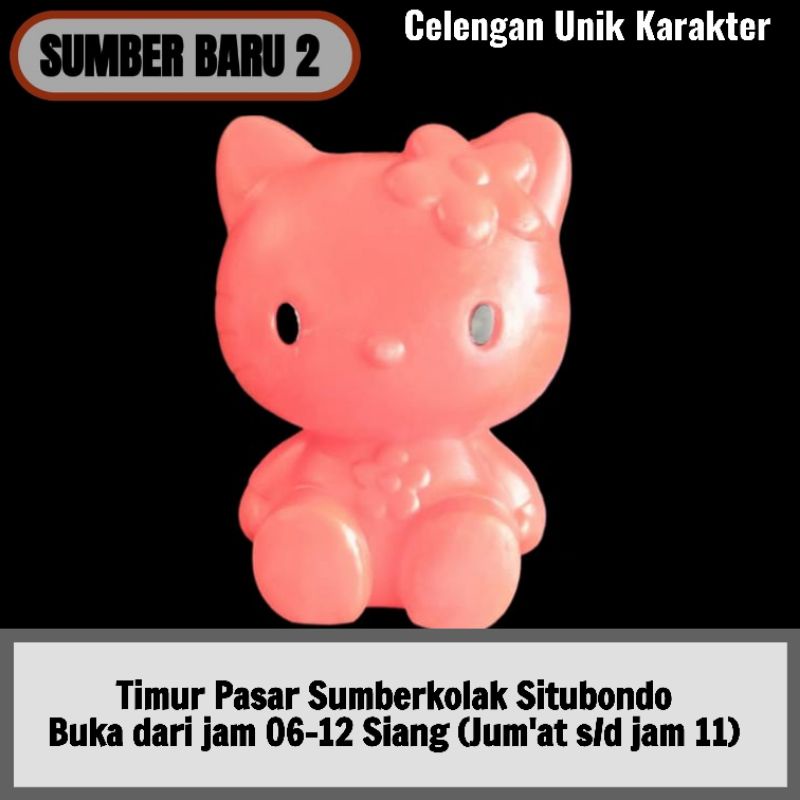 Celengan Plastik Unik Karakter-Hello Kitty Warna