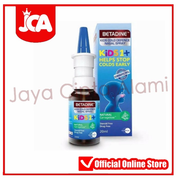 betadine nasal spray kids obat semprot hidung flu untuk anak 20ml