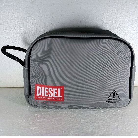 ORIGINAL POUCH DIE SEL GRAY / DOMPET KOSMETIK DIE SEL ABU-ABU PARASUT