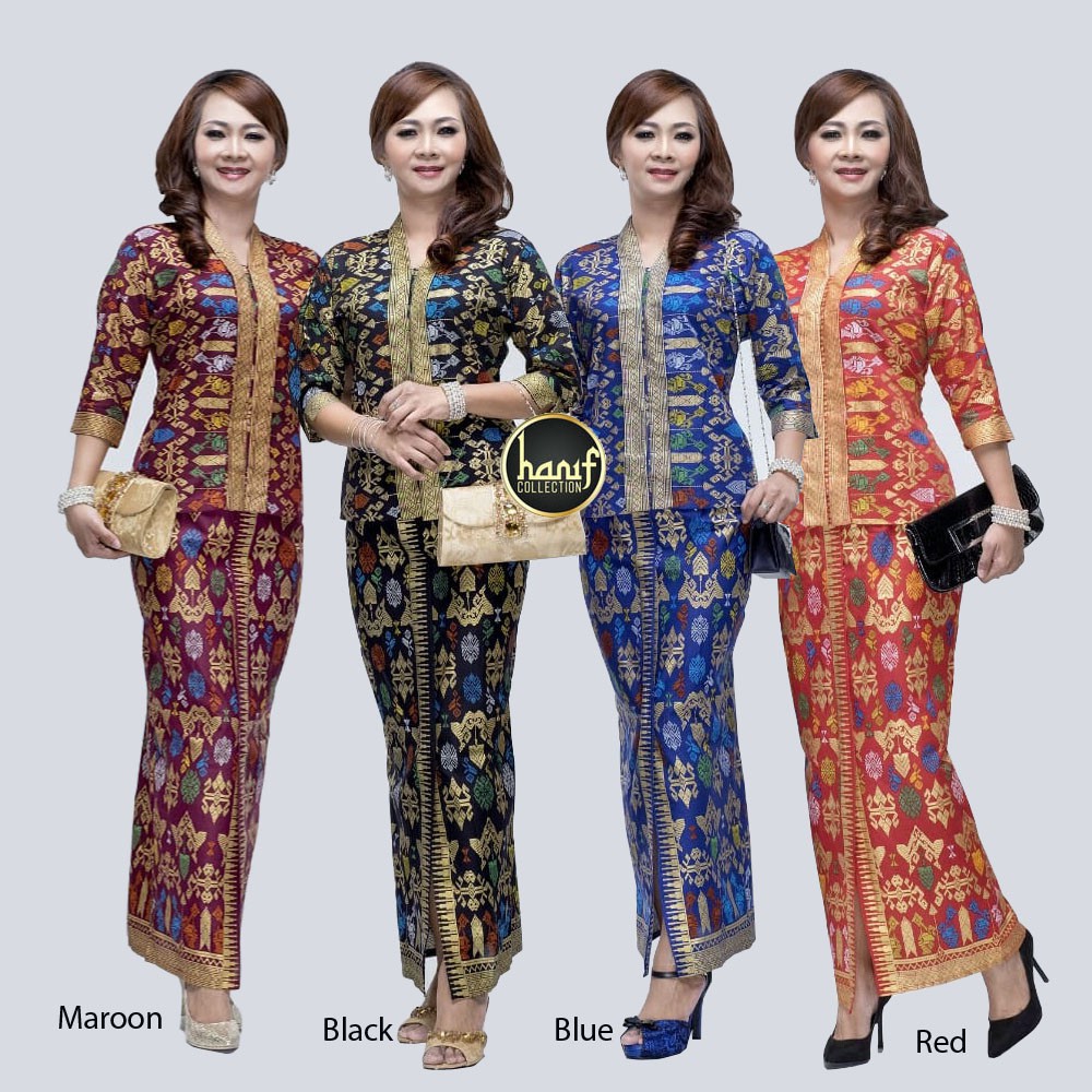 Setelan Baju Kebaya  Pramugari  Santika Panjang Shopee 