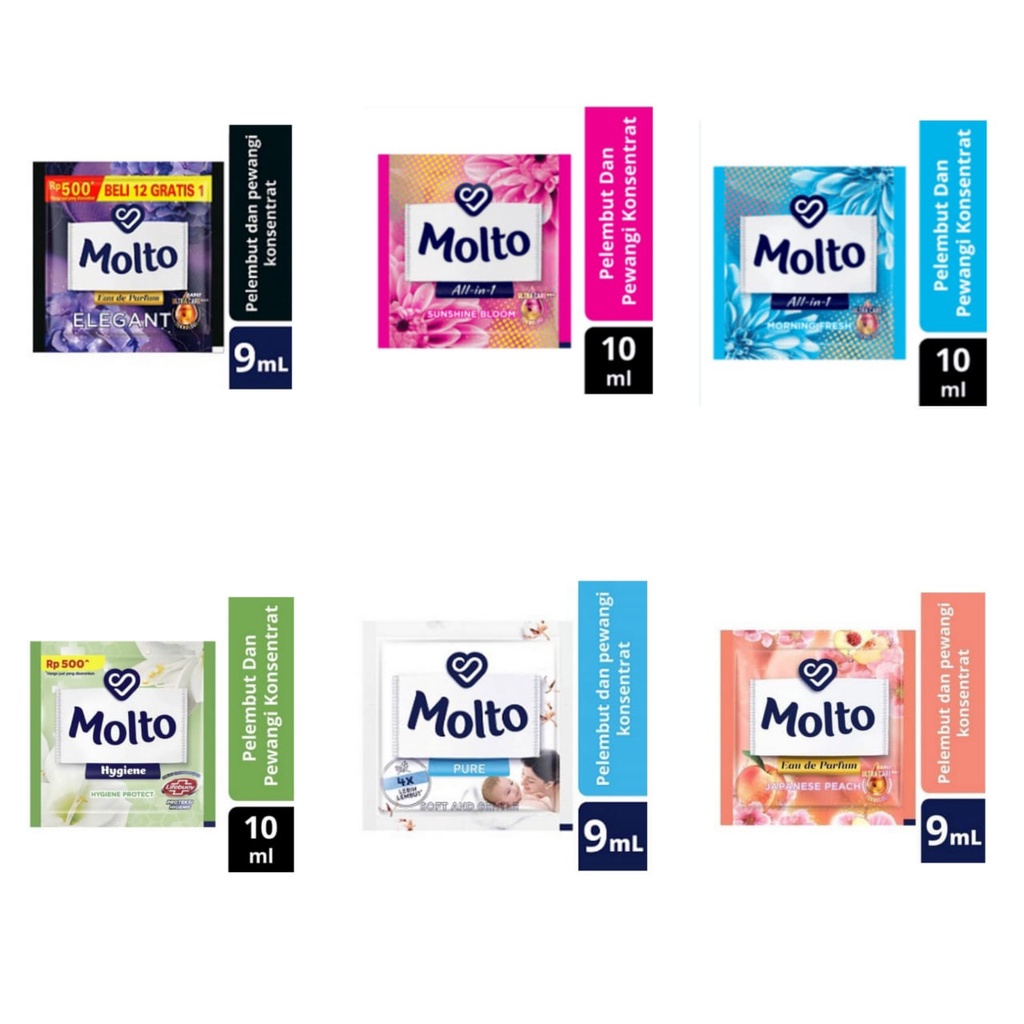 MOLTO SACHET 1 RENTENG ISI 13PCS