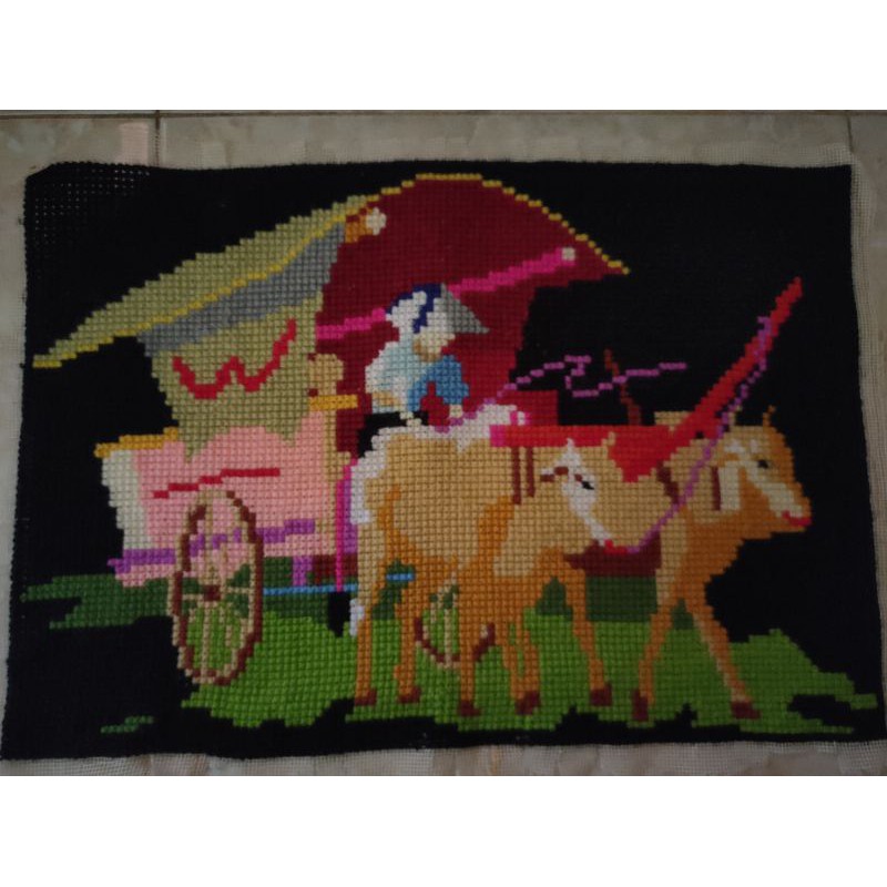 KRISTIK KUDA HIASAN DINDING