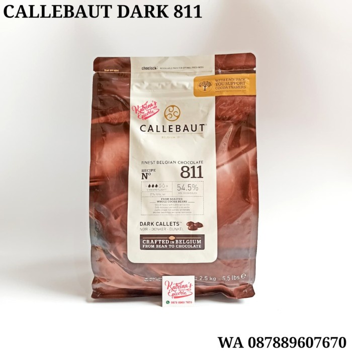

1 KG CALLEBAUT DARK COUVERTURE CHOCOLATE 54,5% - 811 COKELAT HITAM