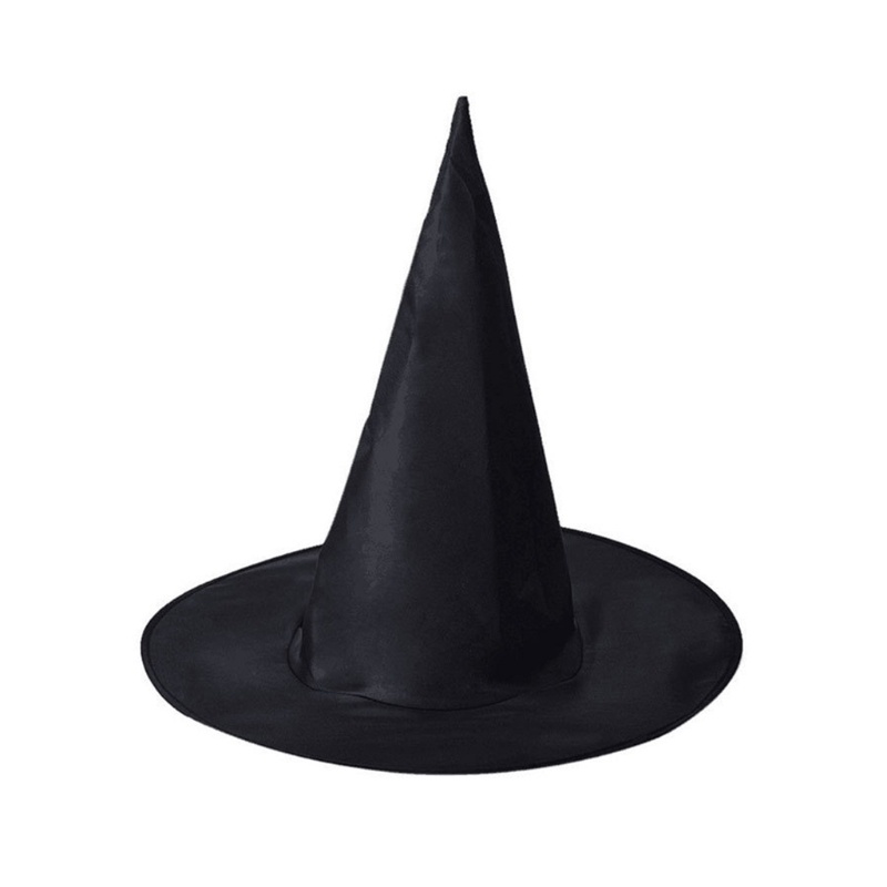 Topi Penyihir Warna Hitam Untuk Kostum Halloween