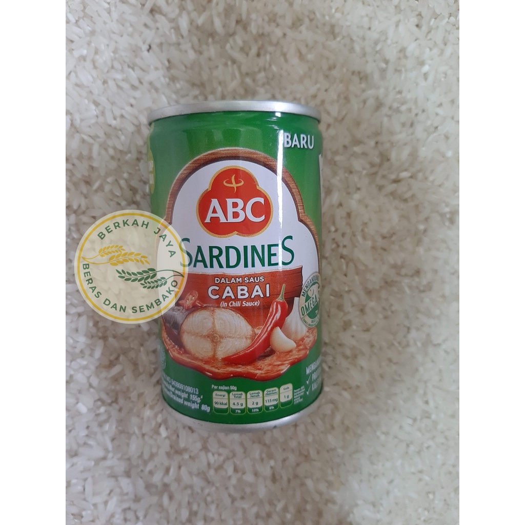 

Ikan Sarden ABC dalam saus cabai ukuran 155 gram