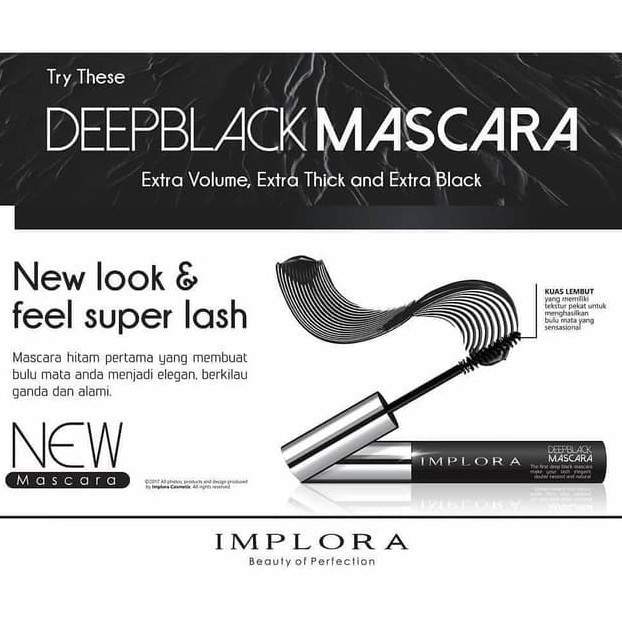 (NEW) Implora mascara new pack - Deep black