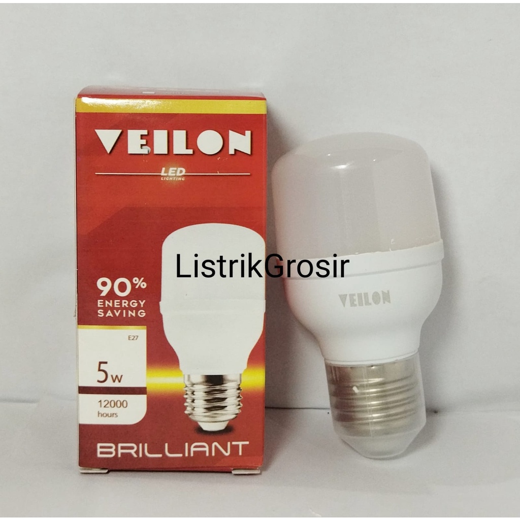 Lampu LED T Bulb Veilon 5w 5 Watt Cahaya Putih Premium By Zenich SNI