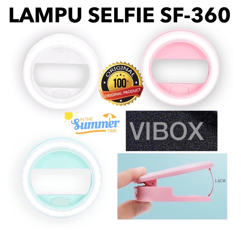 VIBOX LAMPU SELFIE MINI SF360 RING LIGHT MINI TIK TOK SHINY