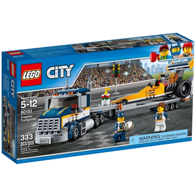 LEGO 60151 CITY Dragster Transporter